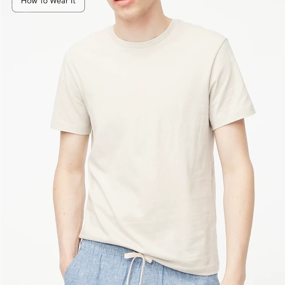 J crew stone Cotton washed jersey tee - Picture 1 of 3